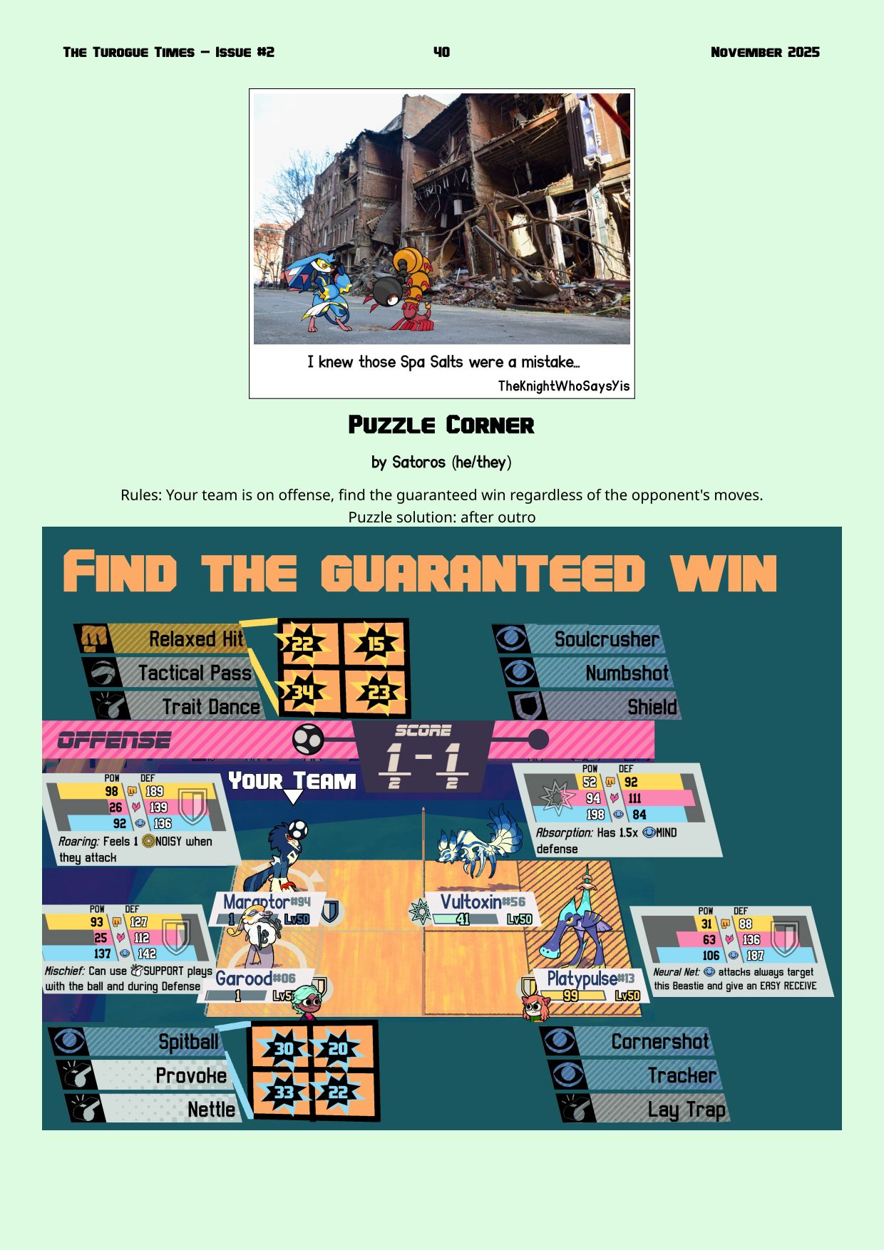 Page 40. Puzzle Corner by Satoros